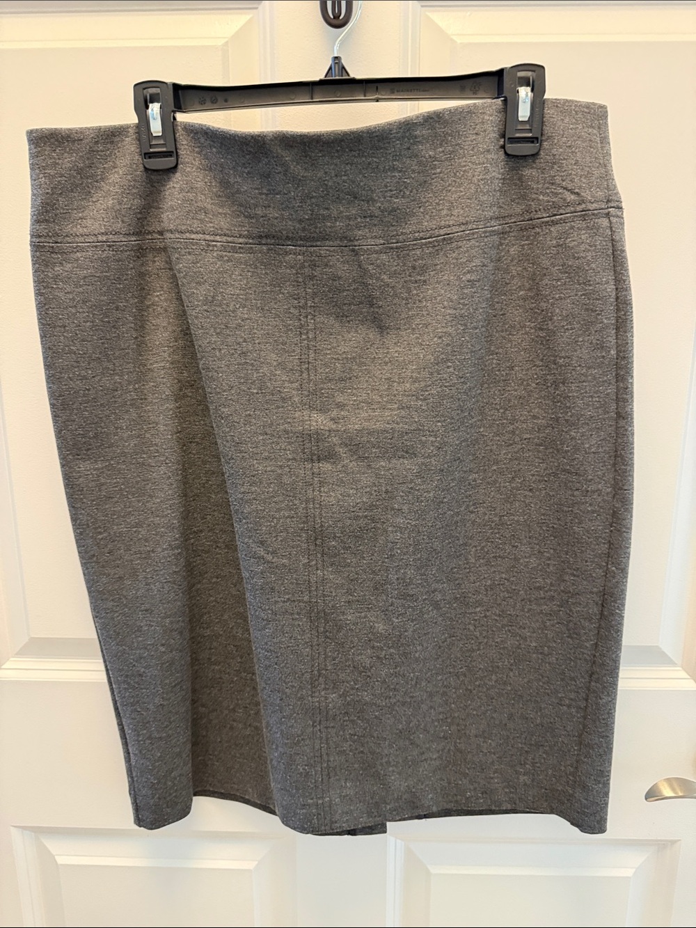Ann Taylor Gray Ponte Pencil Skirt